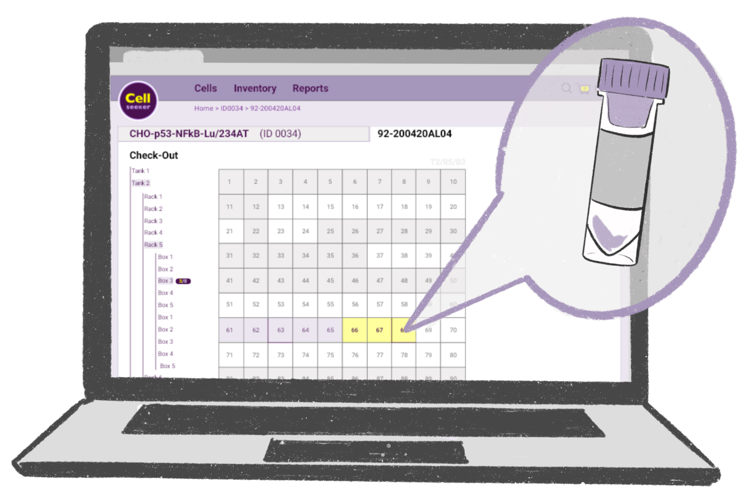 Cellseeker Inventory – Cell Banking at your Fingertips